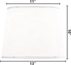 White Texture Lamp Shades Set of 2 Drum Lampshades Replacemnt for Table Lamps Floor Lamps-11"Top × 13" Bottom × 10" High(Spider),Required Assembly-Modern Table Lamps for Bedrooms-By GO&SO