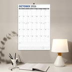 GuassLee Large Wall Calendar 2026-2027, 22"x15" Vertical Wall Calendar 2026, Jan. 2026 to Jun. 2027, 18-Month Paper Hanging Planner Wall with Julian Date for Office Home Planning & Organizing