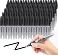 Dabo&Shobo Dry Erase Markers, 100 Count Black Whiteboard Markers, New Barrel Color, Low Odor, Chisel Tip, Suitable for School, Office, or Home