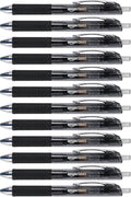 Amazon Basics Gel Pens Fine Point Smooth Writing Pens, Retractable, Black, 0.7mm, 12 Pack