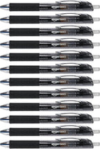 Amazon Basics Gel Pens Fine Point Smooth Writing Pens, Retractable, Black, 0.7mm, 12 Pack