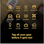 Lost Item Labels | Secure, Private Messaging Tags for Recovering Personal Items | QR Smart Labels for Travel, Everyday & Family Belongings Like Passports, Wallets, Toys | Safeguard Personal Info (24)