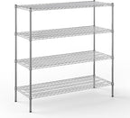 Regal Altair 21" Deep x 54" Wide x 54" Height Wire Shelving Kit | 4-Tier | NSF Commercial Storage Rack Unit