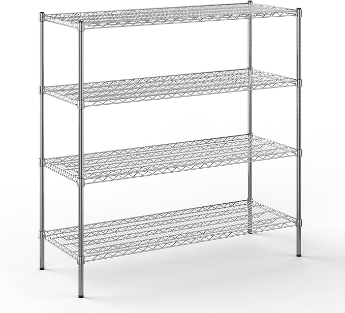 Regal Altair 21" Deep x 54" Wide x 54" Height Wire Shelving Kit | 4-Tier | NSF Commercial Storage Rack Unit