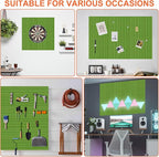 Cork Boards for Walls 48" x 36" Felt Board Alternative, 12 Pack Felt Wall Tiles Bulletin Board, Large Cork Board for Office Pin Board Tack Board Cork Boards