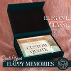 Personalized Gifts, Custom Quote Block Letter Board,Crystal-Clear Acrylic with Gift Box,17 Styles, Holiday and Christmas Gift for Mom, Dad, Girlfriend, Him or Her, Husband, Wife (5"x7, Flora)