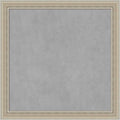 Amanti Art Silver Framed Magnetic Board 28x28 Medium Vision Board for use with Magnets, 100% Metal Sheet to Display Items as Office Decor or for Home Organization in mudroom, Kitchen or Kids Room