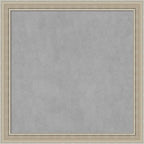 Amanti Art Silver Framed Magnetic Board 28x28 Medium Vision Board for use with Magnets, 100% Metal Sheet to Display Items as Office Decor or for Home Organization in mudroom, Kitchen or Kids Room
