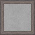 Amanti Art Grey Framed Magnetic Board 25x25 Medium Vision Board for use with Magnets, 100% Metal Sheet to Display Items as Office Decor or for Home Organization in mudroom, Kitchen or Kids Room