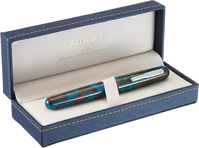 Conklin All American Fountain Pen in Southwest Turquoise – Broad Nib, Bold Design & Superior Craftsmanship – Ideal Gift for Professionals & Pen Enthusiasts