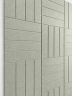 DECORITA Felt Bulletin Board Tiles | Modern Cork Board Alternative | Large Cork Boards for Walls | Aesthetic Felt Wall Panels for Office & Home Decor | Pinboard & Photo Board (12-Pack) | Sage