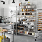 Regal Altair 18" Deep x 60" Wide x 96" Height Wire Shelving Kit | 10-Tier | NSF Commercial Storage Rack Unit
