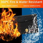 2 Pack Small Fireproof Bag (5 x 8 inches), Non-itchy Fireproof Wallet Bag for Valuables, Jewelry, Cash, Passport, Invoice, Currency & Keys