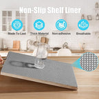Songrey Non-Adhesive Drawer and Shelf Liner, Non Slip Cabinet Liners, Protect Kitchen Cupboard, Bathroom Drawers, Breathable, Thick Strong Grip mat (23.6IN x 20FT, Cream)