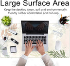 Boho Mouse Pad - Pastel Abstract Desk Mat - Matcha Green - Aesthetic Office Decor - 31.5x15.75 in - For Women & Gamers