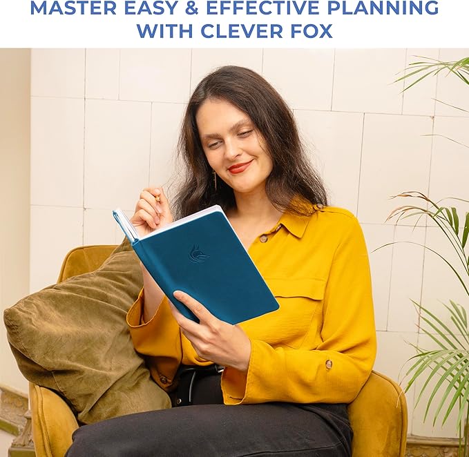 Clever Fox Dated Planner 2026-2027 – Weekly Life Planner Notebook for Time Management – Planner with Habits Tracker & To-Do List (Mystic Blue)