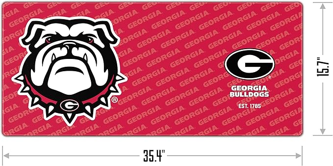 YouTheFan NCAA Georgia Bulldogs Logo Series Desk Pad