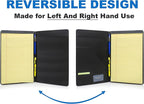 Legal Size Padfolio 8.5 x 14 Inch Portfolio Folder for Legal Pad, Professional Padfolio for Job Interviews, Business Meetings, and Attorneys (3 Pack)