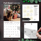 MICASA PRESS Basset Hounds 2026 Wall Calendar 12 Month | 12" x 24" Open | Thick & Sturdy Paper | Holiday Gift | Cute Puppy Dog Calendar 2026