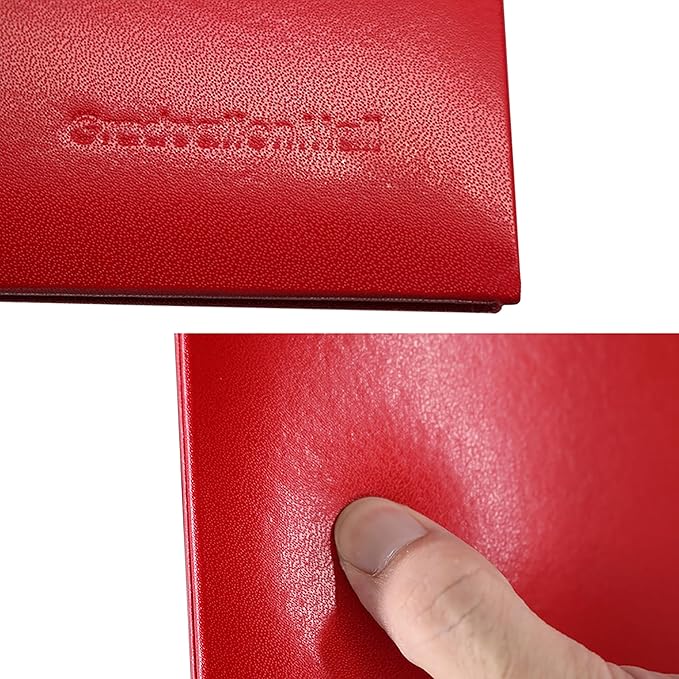 GraduationMall 8.5"x11" Smooth Padded Diploma Cover Certificate Holder Red,2-Packs