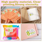 Bttwkco Cute Turtle Stickers, Repeat Customers Are The Best, 500pcs Roll, Green, Cartoon Style, Waterproof, Coated Paper, Stickers