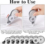 BESARME 36 Pack Correction Tapes, 39 Feet Each Correction Tape Easy To Use Applicator for Instant Corrections Roller for Students Office Supplies, 1/5 X 472 Inches