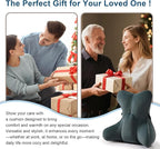 Ailuteie Lumbar Support Pillow(Pat. Pend) for Lower Back Pain Relief – Multi-Functional Ergonomic Lumbar Cushion, Reading Pillow for Office Chair, Car Seat & Sofa,Charcoal Gray