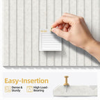Large Cork Board for Wall 48" x 60" Ivory Bulletin Board with Safe Removable Adhesive Squares for Pictures Photos, Alternative CorkBoard Felt Pin Boards Tiles for Office Classroom Wall Decor - 20 Pack