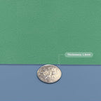 Zinkooat Leather Table Cover,1.8mm Thick,24x48 Inch Desk Cover,Large Desk Mat,Table Protector,Table Cover Protector,Coffee Table Protector,Table Protector Mat(Grayish Blue+Dark Green,24x48)