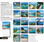 2026 Wall Calendar,Calendar 2026, July 2025 - December 2026, Wall Calendar Coastal Serenity, 12" x 24" Opened,Full Page Months Thick & Sturdy Paper for Gift Perfect Calendar Organizing & Planning