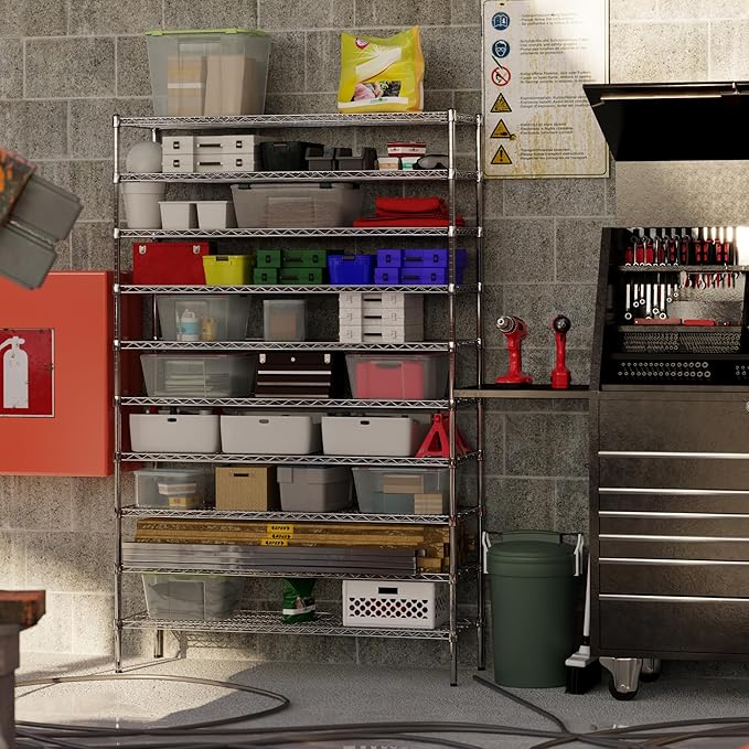 Regal Altair 18" Deep x 54" Wide x 86" Height Wire Shelving Kit | 10-Tier | NSF Commercial Storage Rack Unit