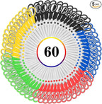 Scissors Bulk 60-Pack, Taotree 8" All Purpose Scissors, Soft Comfort-Grip Stainless Steel Sharp Shears for School Supplies Office Desk Home, Classroom Teacher Sewing Fabric Craft, Right/Left Handed