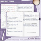 Clever Fox Self-Care Journal – Daily Reflection Notebook – Mental Health & Personal Development Planner, Meditation & Mood Log, A5 (Lavender)