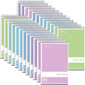 Alitte Steno Pads Spiral 6x9-24 Pack Pastel Colors - Perfect for Work, School, and Home Use, Easy Tear-Off Pages, Gregg ruled, White Paper - No Ink Bleeds - 80 Sheets