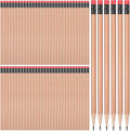 TecUnite 120 Pcs #2 HB Pencils with Eraser No 2 Unsharpened Wooden Hexagonal Pencils for Adults Gifts for School Exam art Learning Office Sketching(Wood Color)