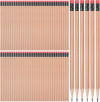 TecUnite 120 Pcs #2 HB Pencils with Eraser No 2 Unsharpened Wooden Hexagonal Pencils for Adults Gifts for School Exam art Learning Office Sketching(Wood Color)