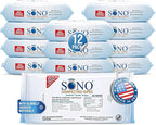 SONO Disinfecting Wipes - Medical-Grade, Alcohol-Free, No Bleach - Multi-Surface Cleaning Wipes for Home, School, Office - 960 Count (Pack of 12)