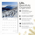 RED EMBER Antarctica 2026 Wall Calendar 12 Month | 12" x 24" Open | Thick & Sturdy Paper | Holiday Gift | Travel Calendar 2026