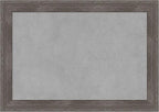 Amanti Art Grey Framed Magnetic Board 15x21 Small Vision Board for use with Magnets, 100% Metal Sheet to Display Items as Office Decor or for Home Organization in mudroom, Kitchen or Kids Room