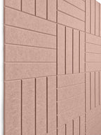 DECORITA Felt Bulletin Board Tiles | Modern Cork Board Alternative | Large Cork Boards for Walls | Aesthetic Felt Wall Panels for Office & Home Decor | Pinboard & Photo Board (12-Pack) | Terracotta