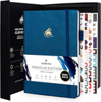 Clever Fox Planner Premium Edition – Undated Luxurious Weekly & Monthly Planner to Increase Productivity and Hit Your Goals – Organizer – Start Anytime, A5, Lasts 1 Year, Mystic Blue (Weekly)