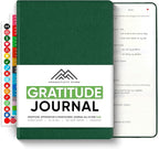 Gratitude & Self-Care Journal - Guided Mindfulness & Mental Health Journal All-in-One with Prompts for Self Discovery - Daily Journal for Men & Women by PRODUCTIVITY STORE (A5, Green)