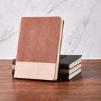 TSFPapier Lined Journal Notebook for Work College Ruled Note Book 5.79"x8.27" A5 PU Leather Daily Journaling 216 Pages for Women Men Writing Home School Supplies Business (Dark Pink)