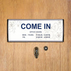SINKAA 5 Pcs Office Name Plates Holder for Doors, 3 Inches x 8 Inches Curved Wall Mount Door Sign Holder, Silver Aluminum Sign Holder for Office Wall with Plastic Film and Adhesive Tape