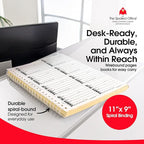 The Spoiled Office Tardy Slip Book with Carbonless Duplicates 400 Pcs - 2 3/4"x3 3/4"- Easy Tracking Log Book for School Carbon Copy, School Supplies, Office Supplies for Desk, Spiral Bound