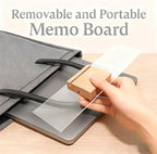 Sorablu Monitor Memo Board 2PCS - Removable Sticky Note Holder for Computer Monitors, Transparent Acrylic Office Desk Accessories, No Screen Damage, Fits Laptops & Desktops