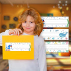 30 Name Tags for Classroom Cubbies, 3x9 in Ocean Animals Name Plates for Desks, Classroom Must Haves for Teachers Elementary - A06