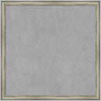 Amanti Art Silver Framed Magnetic Board 22x22 Medium Vision Board for use with Magnets, 100% Metal Sheet to Display Items as Office Decor or for Home Organization in mudroom, Kitchen or Kids Room