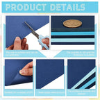 Sinmoe 100 Sheets 5 Shades Cardstock Paper 8.5 x 11 Inches 180gsm Solid Core Printer Paper for Scrapbooking DIY Arts Crafts Making Office Home Supplies (Blue Series)