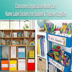 36PCS Desk Name Tags for Classroom – Student Name Plates for Classroom, Kindergarten & Elementary School, 9x3inch Chalkboard Name Tags for Teachers, Desks, Lockers & School Supplies (Style01)
